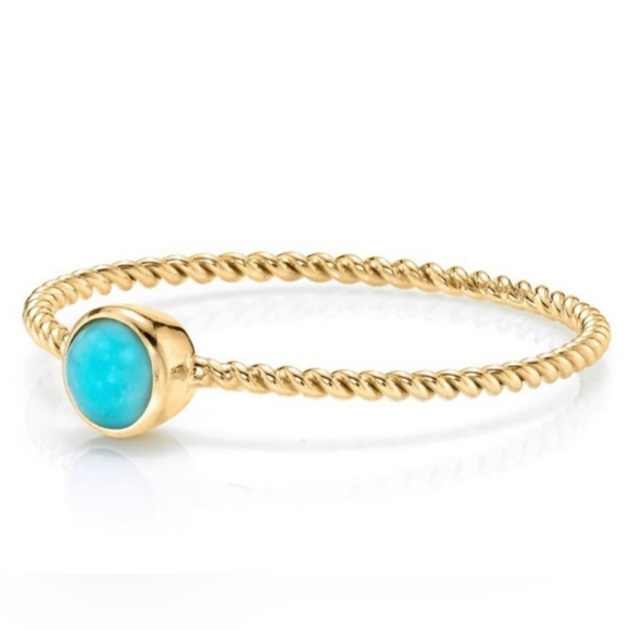 THE LAST LINE Turquoise ring 14k - Picture 2 of 11